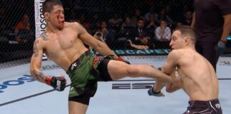 UFC 277: Brandon Moreno tymczasowym mistrzem! Meksykanin okopał korpus rywala (WIDEO)