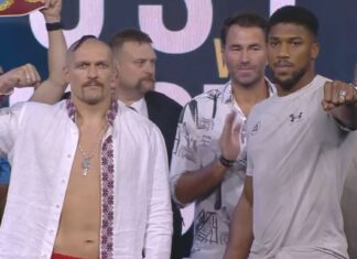 Ważenie i spotkanie twarzą w twarz przed walką Usyk vs Joshua 2 (WIDEO)