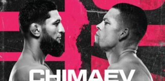 Oficjalny plakat gali UFC 279 z walką Chimaev vs Diaz ufc 279 chimaev diaz
