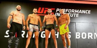 Zdjęcie dnia: Tybura i jego ekipa na macie UFC Performance Institute umiński tybura kościelski szewczyk