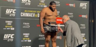 Chris Barnett drugim zawodnikiem w historii wagi ciężkiej UFC który nie zrobił wagi