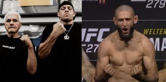 Nate Diaz skomentował przejście do wyższej kategorii „głupiego sk******a” Khamzata Chimaeva