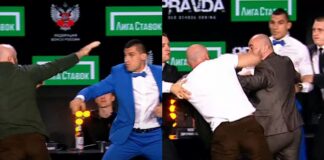 Były zawodnik KSW w ostrej bójce podczas spotkania twarzą w twarz przed walką w Rosji (WIDEO)