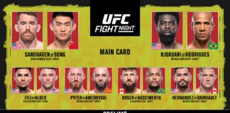UFC Vegas 60: Sandhagen vs Song – Wyniki gali