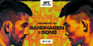 UFC Vegas 60: Sandhagen vs Song – karta walk, godziny transmisji