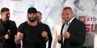 Spotkanie legend. Khalidov i Pudzianowski oko w oko po ogłoszeniu walki na KSW 77 (WIDEO)