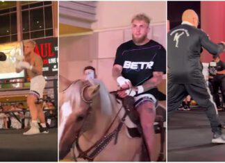 Jake Paul wjeżdża na koniu. Otwarte treningi YouTubera i Silvy przed walką (WIDEO)