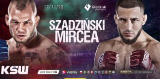 Gracjan Szadziński wraca do klatki na gali KSW 76. Rywalem doświadczony Valeriu Mircea