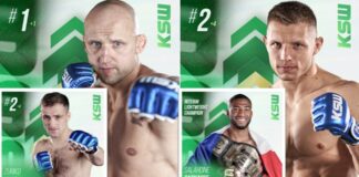 Ranking KSW zaktualizowany i rozszerzony do miejsca ósmego