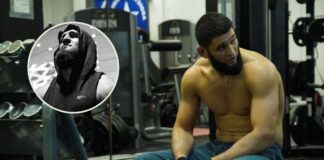 Ogromny Khamzat Chimaev prezentuje swoją formę fizyczną