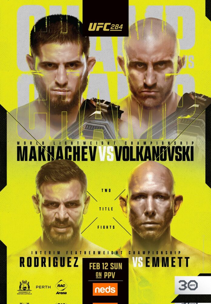 UFC 284 Makhachev vs Volkanovski karta walk, transmisja i zapowiedź