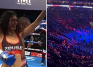 WIDEO: Puste trybuny, taniec z ring girl. Floyd Mayweather stoczył kolejną walkę pokazową
