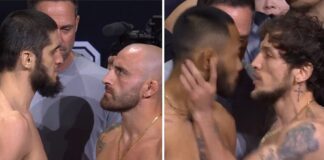 Wyniki ważenia oraz spotkania twarzą w twarz przed UFC 284. Dwóch zawodników poza limitem (WIDEO)