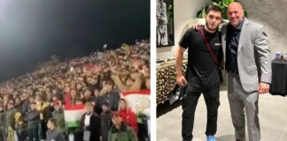 Tłum kibiców na walce Tadżyka w UFC