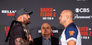 Spotkanie twarzą w twarz Ryana Badera i Fedora Emelianenko przed rewanżem (WIDEO)