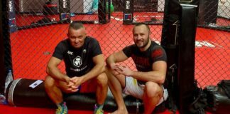 Tomasz Narkun na treningach w Ankos MMA