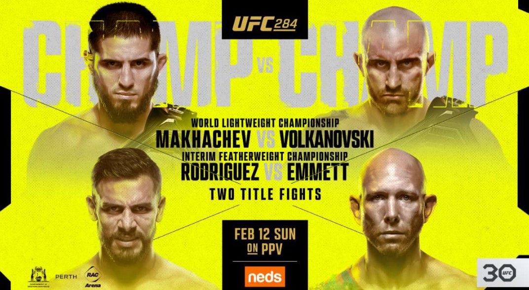 ufc 284 makhachec volkanovski wyniki gali