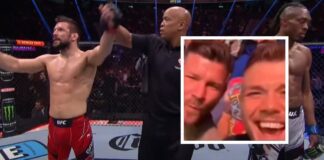Zadowoleni Vettori i Bisping po ogłoszeniu werdyktu walki Gamrota na UFC 285 (WIDEO)