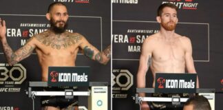 Wyniki ważenia przed UFC on ESPN 43: Vera vs Sandhagen – dwie walki odwołane