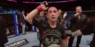 Poważny błąd Frankiego Edgara! Były mistrz UFC wypadł z klatki na treningu (WIDEO)