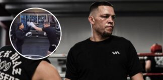 Nate Diaz trenuje na tarczach do walki w boksie. Renato Moicano pesymistycznie reaguje (WIDEO)