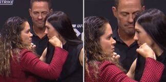 Amanda Nunes i Irene Aldana w pierwszym spotkaniu twarzą w twarz przed walką mistrzowską (WIDEO)
