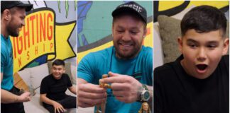 Conor McGregor kupuje wyjątkowe figurki od młodego fana podczas TUF 31 (WIDEO)
