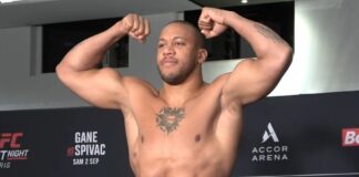UFC on ESPN+ 84: Gane kontra Spivac – wyniki ważenia przed galą w Paryżu