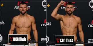 UFC Vegas 79 – wyniki ważenia. Mateusz Gamrot zrobił wagę przed walką z Rafaelem Fizievem