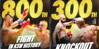 800 walk i 300 nokautów w organizacji KSW
