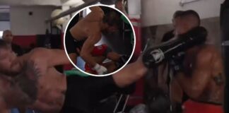 Conor McGregor prezentuje efektowne wysokie kopnięcia podczas sparingu (WIDEO)