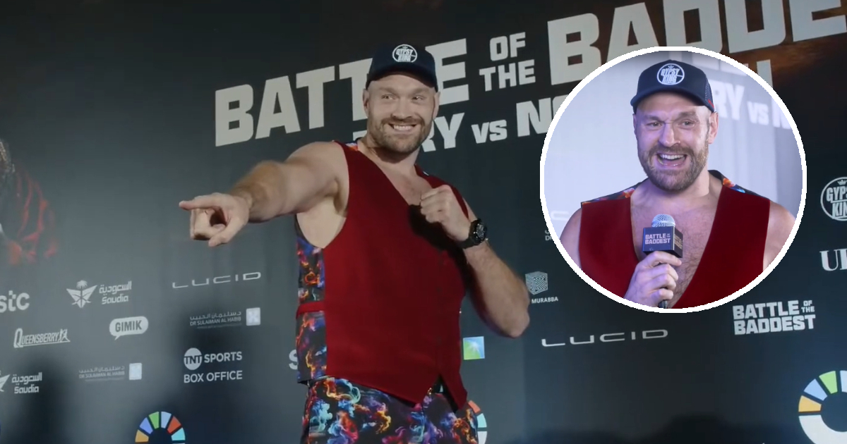 "Nie dam temu brzydalowi się dotknąć!" - Tyson Fury z uśmiechem o Francisie Ngannou