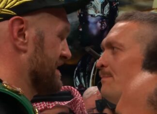 Spotkanie twarzą w twarz Usyka i Fury’ego po walce „Gypsy Kinga” z Ngannou (WIDEO)