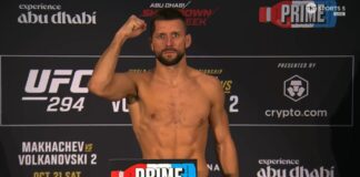 Mateusz Gamrot zrobił wagę jako potencjalny zastępca do walki wieczoru gali UFC 294