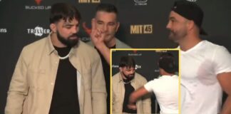 Eddie Alvarez i Mike Perry obijający korpusy przed walką na gołe pięści (WIDEO)