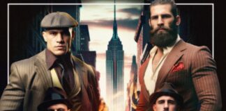 Fanowski plakat gali UFC 295 w gangsterskim klimacie