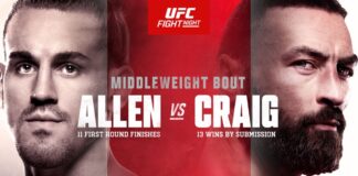UFC Fight Night 232: Allen vs Craig – wyniki gali