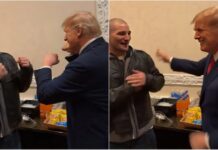 Tweet dnia: Sean Strickland twarzą w twarz z byłym prezydentem USA (WIDEO)
