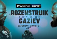 UFC Fight Night: Rozenstruik vs Gaziev – wyniki gali