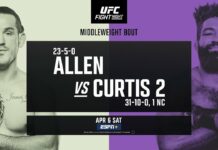 UFC Fight Night: Allen vs Curtis 2 – karta walk, informacje o transmisji gali z walką Łukasza Brzeskiego