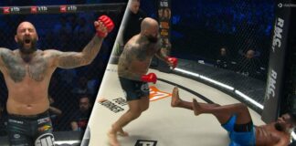 Michal Martinek mocnym lewym prostym ZNOKAUTOWAŁ Prince’a Aounallah na KSW w Paryżu!