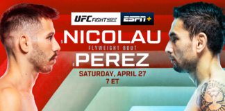 UFC Fight Night: Nicolau vs Perez – wyniki gali z walką Michała Figlaka