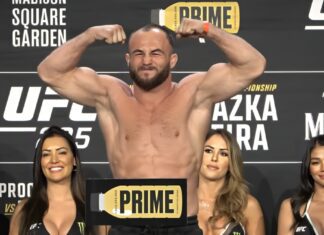 „Jeszcze kilka kilogramów, ale już jest dobrze!” Rębecki melduje się w Abu Dhabi przed UFC 321