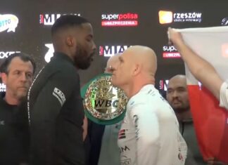 WIDEO: Łukasz Różański i Lawrence Okolie twarzą w twarz przed piątkową walką! Brytyjczyk nieco cięższy od Polaka