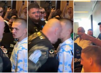 Ojciec Tysona Fury’ego uderzeniem głową zaatakował członka teamu Oleksandra Usyka (WIDEO)