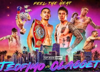 Gala boksu z walką Teofimo Lopez vs Steve Claggett o pas WBO – karta walk