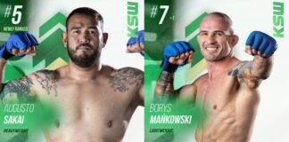 Augusto Sakai debiutuje w rankingu po porażce na KSW 95