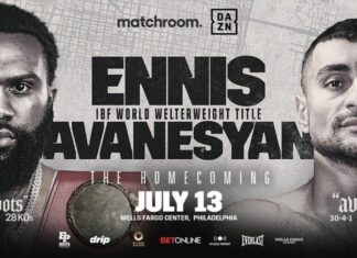 Gala boksu z walką Jaron Ennis vs David Avanesyan o pas IBF – karta walk