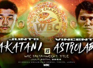Gala boksu z walką Junto Nakatani vs Vincent Astrolabio o pas WBC – karta walk
