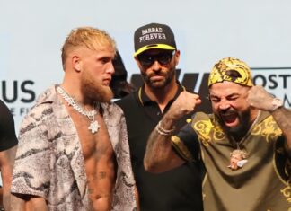 Mike Perry i Jake Paul twarzą w twarz przed walką w ringu bokserskim (WIDEO)